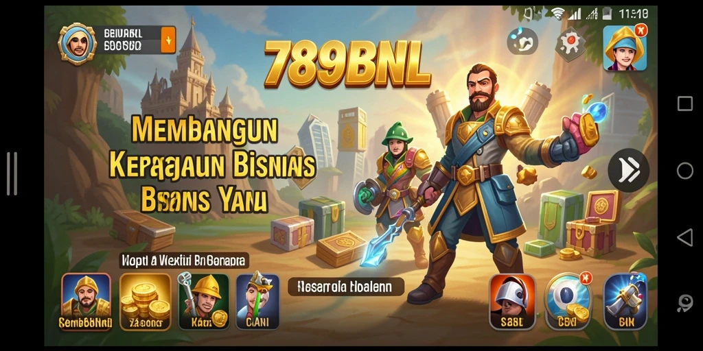 Tampilan gameplay menarik dari 789BNL dengan berbagai opsi bisnis.