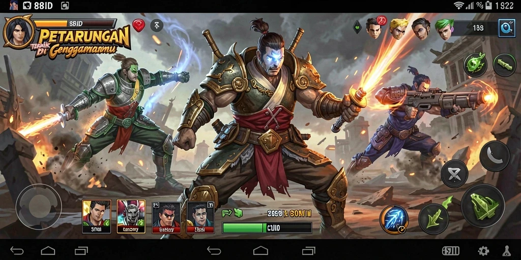 Screenshot dari gameplay seru di 88ID dengan aksi Fighting mendebarkan.
