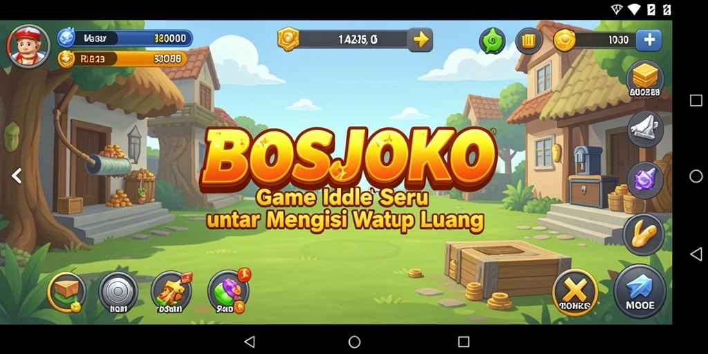 Gameplay BOSJOKO yang menarik dan interaktif.