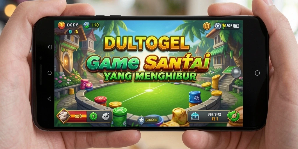 Tampilan utama gameplay DULTOGEL menampilkan keseruan dan interaksi pemain.