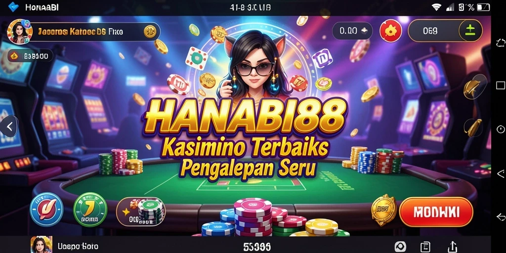 Tampilan menarik gameplay Kasino di HANABI88 yang memikat pemain.