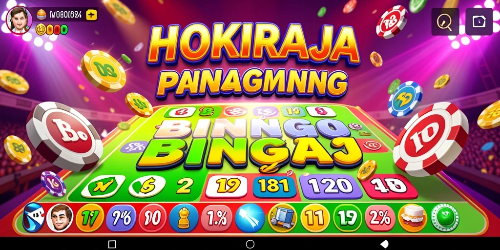Screenshot HOKIRAJA menampilkan serunya permainan Bingo yang menarik.