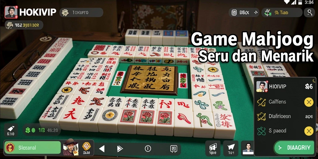 Tampilan menarik gameplay HOKIVIP dalam aksi Mahjong.