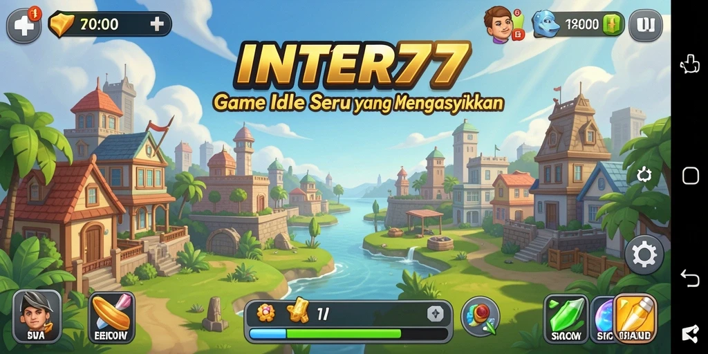 Screenshot gameplay INTER77 menampilkan suasana Idle yang seru dan penuh strategi.