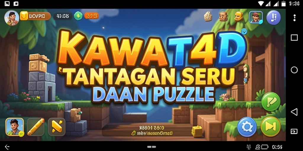 Tampilan gameplay KAWAT4D yang menantang dan menarik.