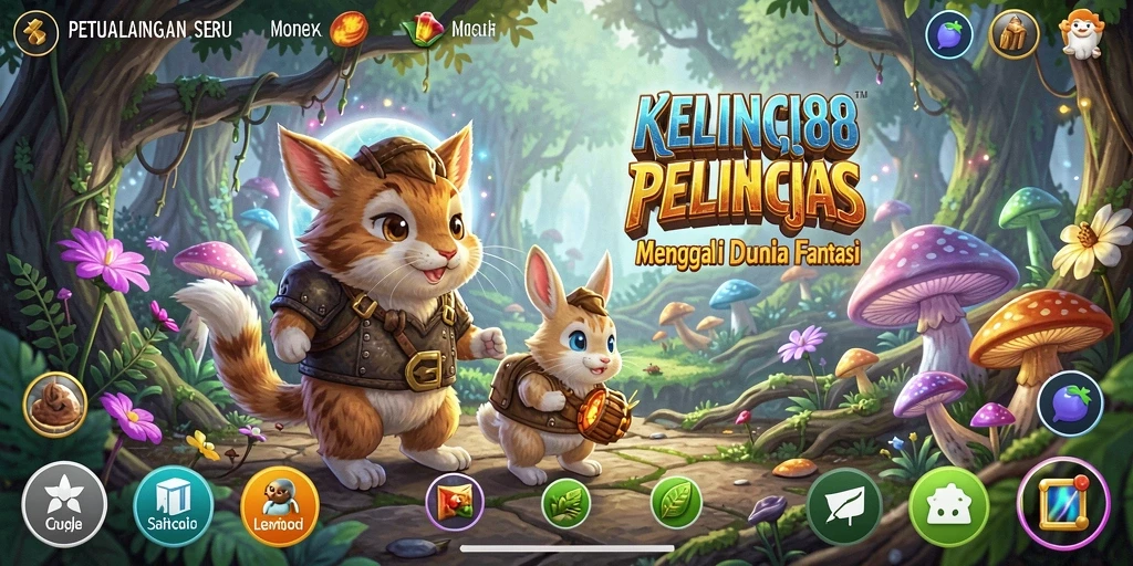 Tampilan permainan KELINCI88 dengan aksi petualangan seru.