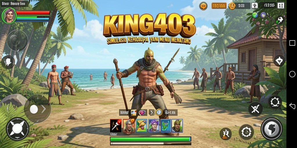 Screenshot KING403 menampilkan gameplay kehidupan sehari-hari yang menarik.