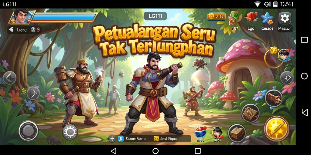 Tampilan gameplay LG111 yang menakjubkan di dunia Adventure.