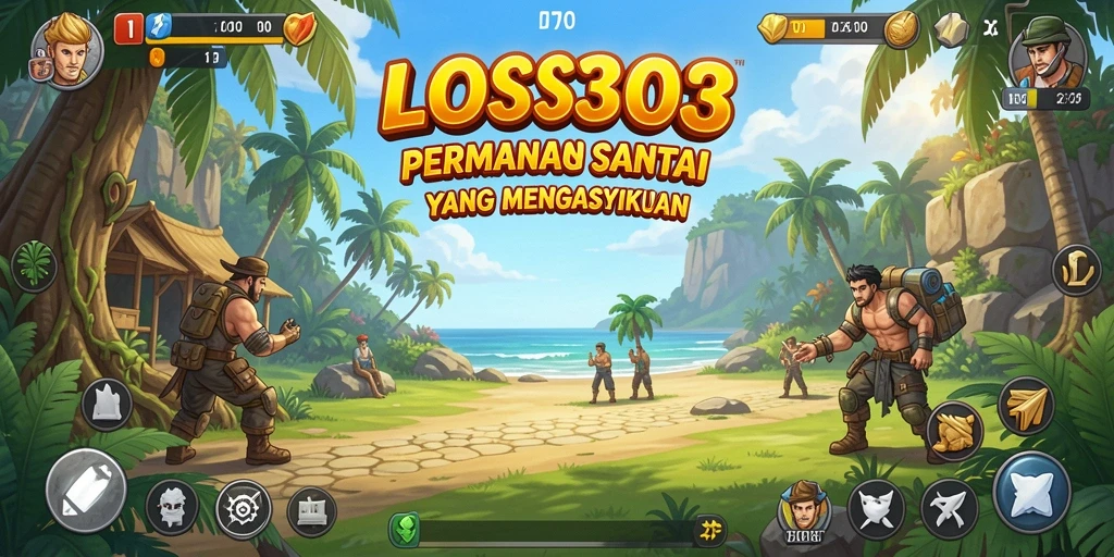 Screenshot utama gameplay LOS303 yang penuh warna dan menarik.