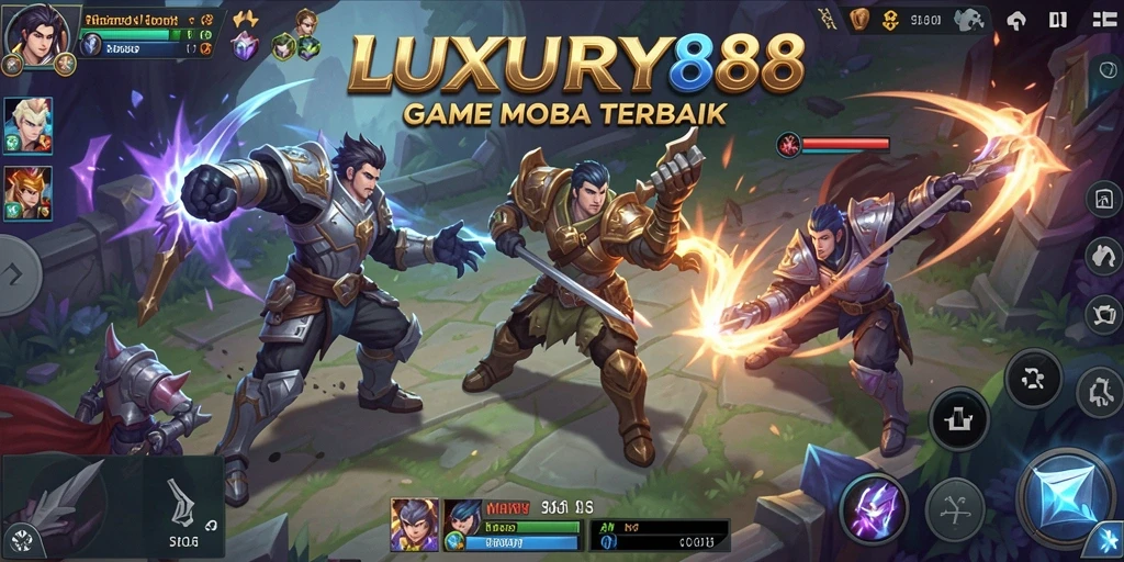 Tangkapan layar gameplay <strong>LUXURY88</strong> menampilkan aksi seru dan strategi tim.
