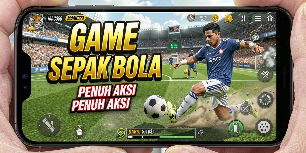 Tampilan gameplay <strong>MACAN388</strong> yang mengesankan saat pertandingan sepak bola.