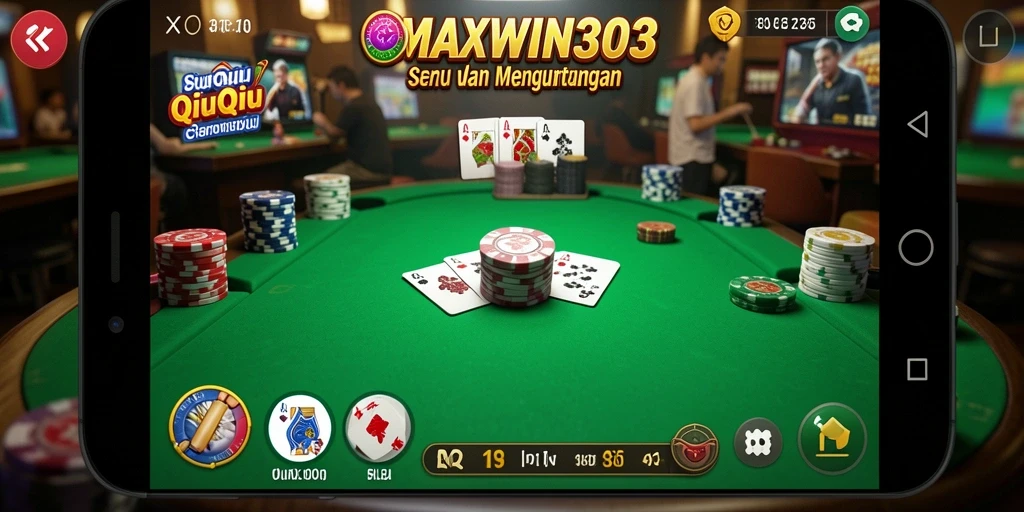 Tampilan gameplay menarik dari MAXWIN303 yang menampilkan QiuQiu.