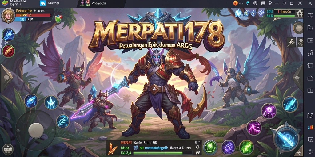 Tampilan dinamis gameplay ARPG dalam MERPATI178 yang seru.
