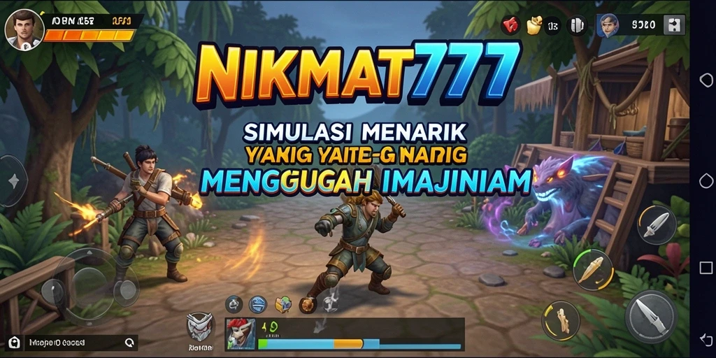 Tampilan gameplay menarik di dalam NIKMAT777 menunjukkan variasi simulasi.