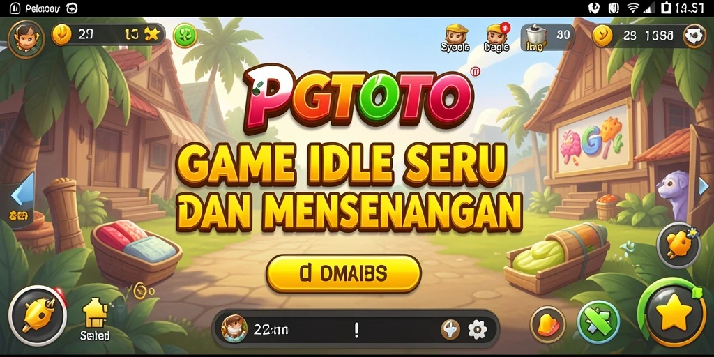 Screenshot PGTOTO menampilkan gameplay Idle yang menarik dan interaktif.