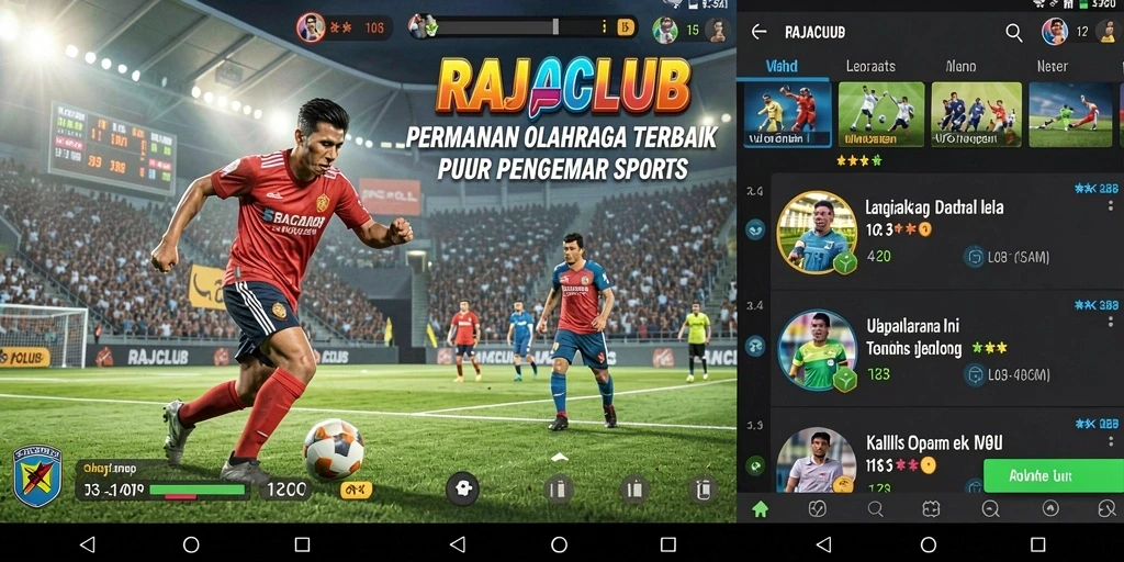 Tampilan gameplay RAJACLUB yang mengasyikkan di berbagai olahraga.