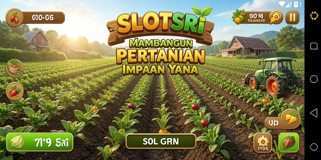 Tangkapan layar menunjukkan gameplay SLOTSRI yang penuh warna dan menarik.