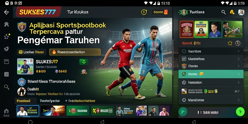 Tampilan permainan SUKSES777 dengan fitur taruhan interaktif.