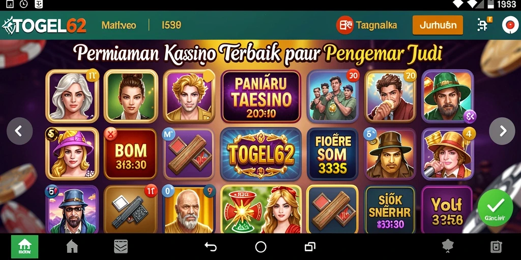 Gameplay menarik TOGEL62 dalam suasana kasino.