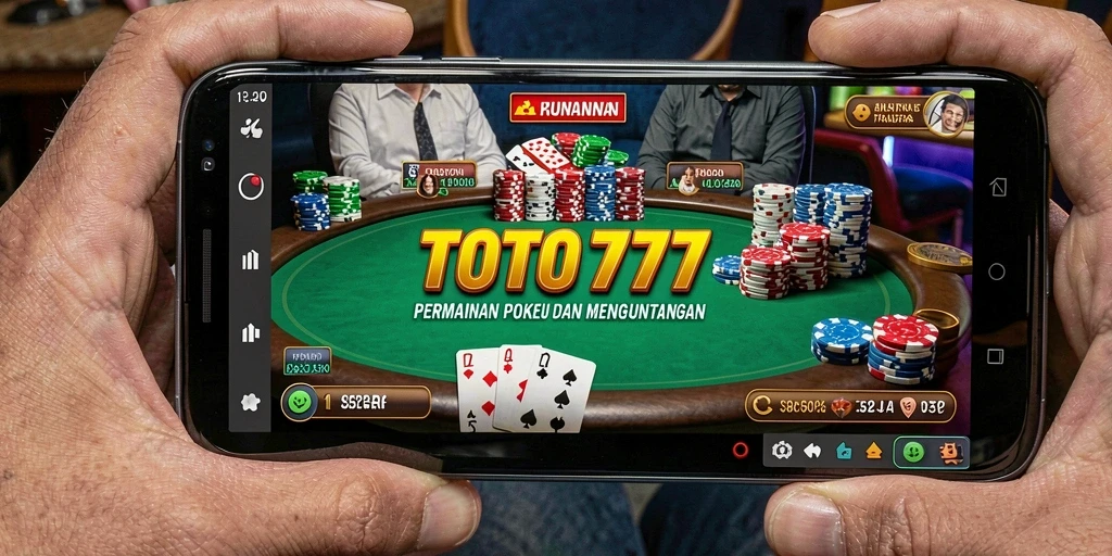 Tampilan gameplay TOTO777 yang mendebarkan dalam permainan poker.